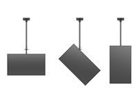 Multibrackets M Public Ceilingmount Medium Back to Back - monteringssats - för 2 LCD-bildskärmar - svart 7350022735477