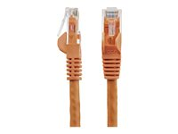 StarTech.com 100ft CAT6 Ethernet Cable, 10 Gigabit Snagless RJ45 650MHz 100W PoE Patch Cord, CAT 6 10GbE UTP Network Cable w/Strain Relief, Orange, Fluke Tested/Wiring is UL Certified/TIA - Category 6 - 24AWG (N6PATCH100OR) - patch-kabel - 30.5 m - orange N6PATCH100OR
