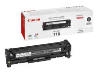 Canon 718 Black - svart - original - tonerkassett 2662B002AA