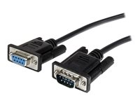 StarTech.com 0.5m Black Straight Through DB9 RS232 Serial Cable - DB9 RS232 Serial Extension Cable - Male to Female Cable - 50cm (MXT10050CMBK) - seriell förlängningskabel - DB-9 till DB-9 - 50 cm MXT10050CMBK