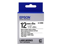 Epson LabelWorks LK-4WBB - etiketttejp - 1 kassett(er) - Rulle (1,2 cm x 9 m) C53S654023