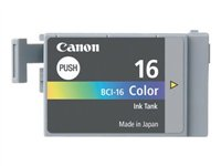 Canon BCI-16CL - 2-pack - färg (cyan, magenta, gul) - original - bläcktank 9818A020