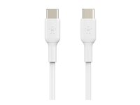 Belkin BoostCharge - USB typ C-kabel - 24 pin USB-C till 24 pin USB-C - 2 m CAB003BT2MWH