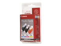 Canon BCI-3E Multipack - 3-pack - gul, cyan, magenta - original - bläcktank 4480A265