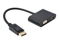 Cablexpert videokort - DisplayPort / HDMI / VGA - 10 cm A-DPM-HDMIFVGAF-01