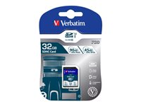 Verbatim PRO - flash-minneskort - 32 GB - SDHC UHS-I 47021