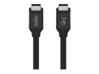 Belkin CONNECT - USB typ C-kabel - 24 pin USB-C till 24 pin USB-C - 80 cm INZ001BT0.8MBK