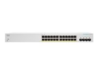 Cisco Business 220 Series CBS220-24P-4G - switch - 28 portar - smart - rackmonterbar CBS220-24P-4G-EU