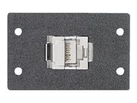 Extron Mini Architectural Adapter Plate One XTP DTP 24 Punch Down Jack - modulkontaktplatta med insnäppsfästen 70-1052-12