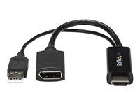 StarTech.com HDMI till DisplayPort-adapter - 4K 30 Hz - adapterkabel - DisplayPort / HDMI - 25.5 cm HD2DP