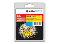 AgfaPhoto - cyan - kompatibel - återanvänd - bläckpatron (alternativ för: Epson 26XL, Epson C13T26324010, Epson T2632) APET263CD