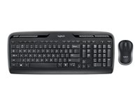 Logitech Wireless Combo MK330 - sats med tangentbord och mus - USA, internationellt - svart Inmatningsenhet 920-003999