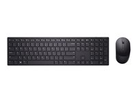 Dell Pro KM5221W - sats med tangentbord och mus - QWERTY - spansk - svart KM5221WBKB-SPN