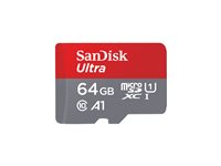 SanDisk Ultra - flash-minneskort - 64 GB - mikroSDXC UHS-I SDSQUAB-064G-GN6MA