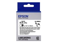 Epson LabelWorks LK-4WBA3 - rör - 1 rulle (rullar) - Rulle (0,3 cm x 2,5 m) C53S654903