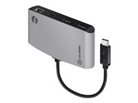 ALOGIC - dockningsstation - Thunderbolt 3 - 2 x DP - 1GbE TB3D2DPBL-SGR