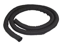 StarTech.com 2 m kabelhanteringsstrumpa - Flexibelt lindad kabelstrumpa - 25,4 mm till 38,1 mm diameter expanderbar hylsa - Polyesterkabelhanterare/-skydd/-döljare - Svart kabelorganiserare som kan klippas - set med kabelfodral WKSTNCM