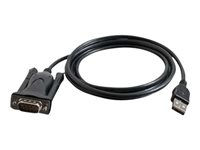 C2G Serial RS232 Adapter Cable - USB / seriell kabel - USB till DB-9 - 1.5 m 86887