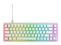 CHERRY XTRFY K5V2 - tangentbord - 65% compact - QWERTY - amerikansk - vit Inmatningsenhet CX-K5V2-RGB-CPT-TPWHITE-R-US