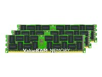 Kingston ValueRAM - DDR3 - sats - 48 GB: 3 x 16 GB - DIMM 240-pin - 1866 MHz / PC3-14900 - registrerad med paritet KVR18R13D4K3/48