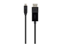 Belkin - DisplayPort-kabel - 24 pin USB-C till DisplayPort - 1.8 m B2B103-06-BLK
