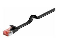 MicroConnect UltraFlat - nätverkskabel - 3 m - svart V-UTP603S-FLAT