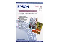 Epson - akvarellpapper - 20 ark - A3 Plus - 188 g/m² C13S041352