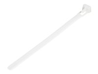 StarTech.com 15cm(6") Reusable Cable Ties, 7mm(1/4") wide, 35mm(1-3/8") Bundle Dia. 22kg(50lb) Tensile Strength, Releasable Nylon Ties, Indoor/Outdoor, 94V-2/UL Listed, 100 Pack, White - Nylon 66 Plastic - TAA (CBMZTRB6) - kabelsamlare - TAA-kompatibel CBMZTRB6