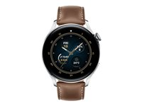 Huawei Watch 3 Classic Edition - rostfritt stål - smart klocka med rem - brun - 16 GB 40-48-4169