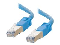 C2G Cat5e Booted Shielded (STP) Network Patch Cable - patch-kabel - 3 m - blå 83772