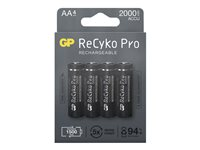 GP ReCyko Pro batteri - 4 x AA-typ - NiMH 201220