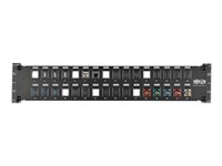 Tripp Lite 32-Port 2U Rack-Mount Unshielded Blank Keystone/Multimedia Patch Panel, RJ45 Ethernet, USB, HDMI, Cat5e/6 - patch-panel - 2U - 19" N062-032-KJ