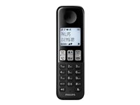 Philips D2551B - trådlös telefon - svarssysten med nummerpresentation D2551B/01