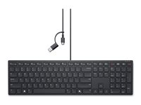 Dell Wired Collaboration Keyboard KB525C - tangentbord - QWERTY - hela norden - svart Inmatningsenhet KB525C-PN-EMEA