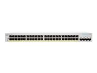 Cisco Business 220 Series CBS220-48FP-4X - switch - 48 portar - smart - rackmonterbar CBS220-48FP-4X-UK