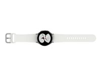 Samsung Galaxy Watch4 - silver - smart klocka med sportband - vit - 16 GB SM-R860NZSADBT