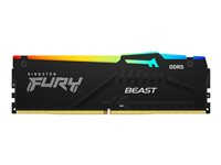 Kingston FURY Beast RGB - DDR5 - modul - 32 GB - DIMM 288-pin - 5200 MHz / PC5-41600 - ej buffrad KF552C40BBA-32