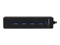 StarTech.com 4-Port USB 3.0 Hub with Built-in Cable - SuperSpeed Laptop USB Hub - Portable USB Splitter - Mini USB Hub (ST4300PBU3) - hubb - 4 portar ST4300PBU3