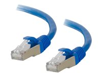 C2G Cat6a Booted Shielded (STP) Network Patch Cable - patch-kabel - 1 m - blå 89908