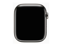 Apple Watch Series 9 (GPS + Cellular) - grafit rostfritt stål - smart klocka med milanesisk loop - grafit - 64 GB MRMX3QF/A