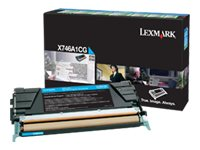 Lexmark - cyan - original - tonerkassett - LCCP, LRP X746A1CG