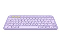 Logitech K380 Multi-Device Bluetooth Keyboard - tangentbord - QWERTY - italiensk - lavender lemonade Inmatningsenhet 920-011160