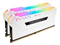 CORSAIR Vengeance RGB PRO - DDR4 - sats - 16 GB: 2 x 8 GB - DIMM 288-pin - 3600 MHz / PC4-28800 - ej buffrad CMW16GX4M2D3600C18W