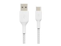 Belkin BoostCharge - USB typ C-kabel - 24 pin USB-C till USB - 15 cm CAB002BT0MWH