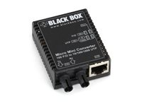 Black Box Micro Mini Media Converter - fibermediekonverterare - 10Mb LAN, 100Mb LAN, 1GbE LMC401AE