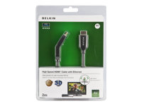 Belkin High Speed HDMI Cable with Ethernet - HDMI-kabel med Ethernet - 2 m F3Y023BT2M