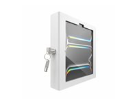 Compulocks iPad Pro M4 11" (2024), Apex Enclosure Tilting Stand 8" monteringssats - synliga kameror och sensorer fram/bak - för surfplatta - vit TCDP01W11PAPX4W