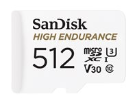 SanDisk High Endurance - flash-minneskort - 512 GB - mikroSDXC UHS-I SDSQQNR-512G-GN6IA