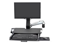 Ergotron StyleView Sit-Stand Combo Arm monteringssats - Patenterade Constant Force-tekniken - för LCD-skärm/tangentbord/mus/streckkodsläsare - polerat aluminium 45-583-026