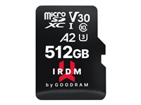 GOODRAM IRDM M2AA - flash-minneskort - 512 GB - mikroSDXC UHS-I IR-M2AA-5120R12